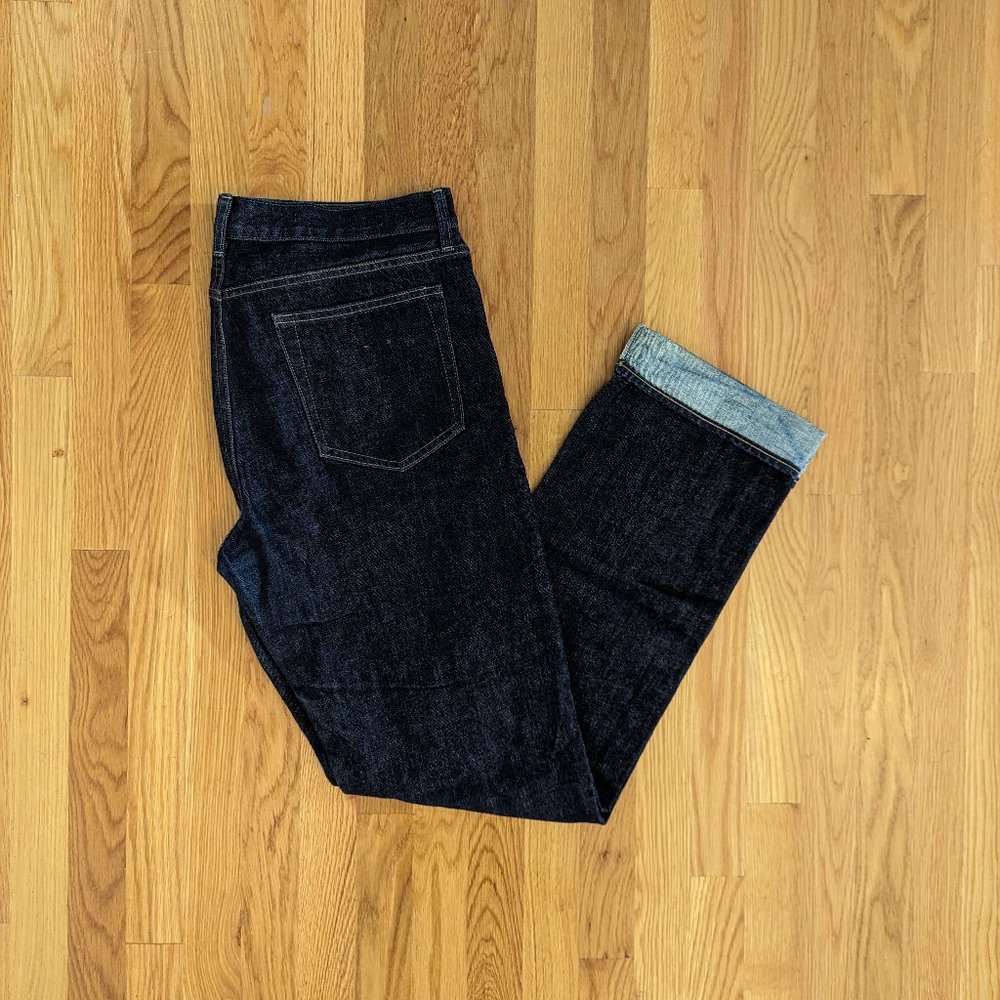 J. Crew Slim Straight Dark Denim Jeans 34 x 36